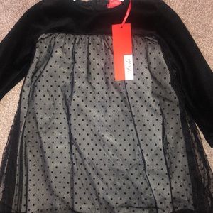 NWT Sz 2 Lulu kids velvet dress